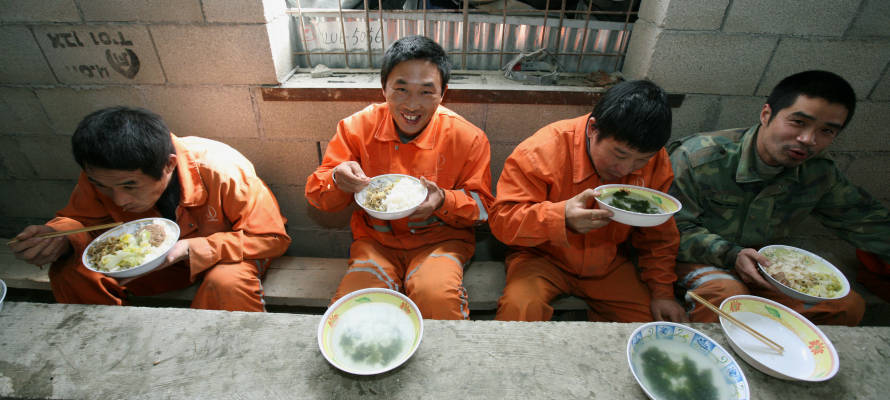 Chinese construction workers in Israel