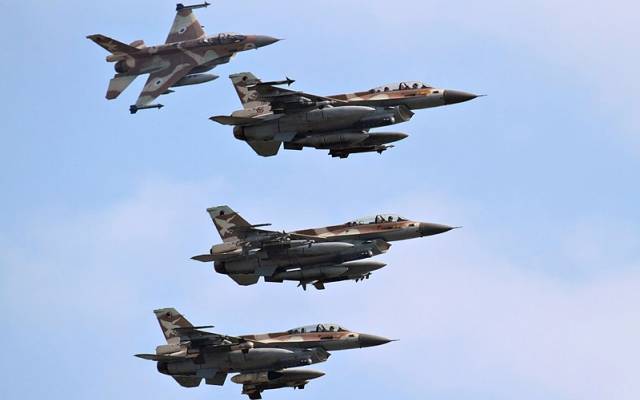 An IAF F-16 squadron in mission
