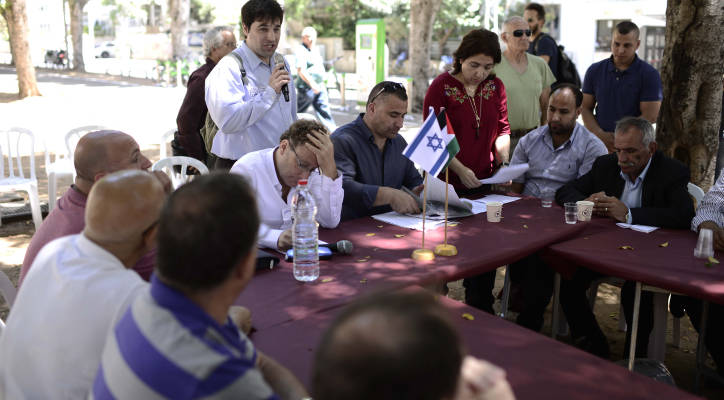 Israelis and palestinians joint event