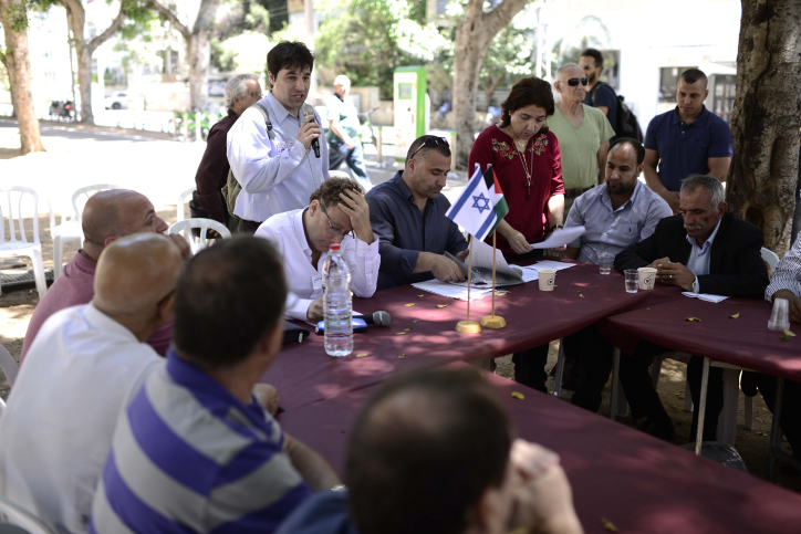 Israelis and palestinians joint event