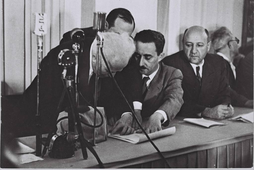 David Ben Gurion and Moshe Sharett