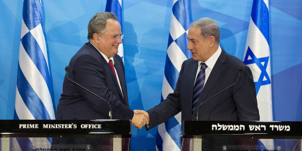 Nikos Kotzias, Benjamin Netanyahu