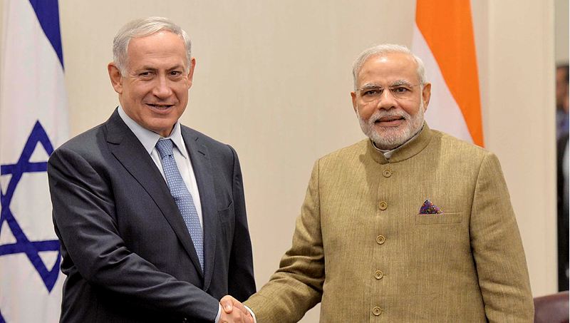 Indian PM Modi and Netanyahu