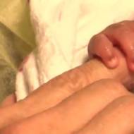 Hugging babies