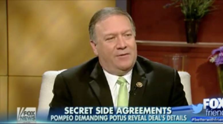 Iran Nuclear Deal Secret Side Deals Pompeo