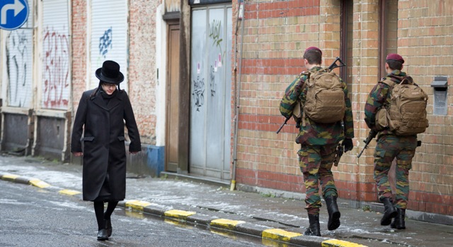 Belgium Anti Semitism soldiers