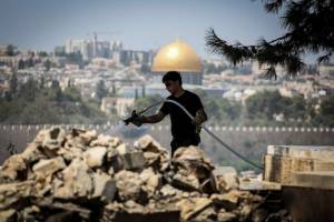 Mount of Olives vandalism