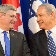 harper and netanyahu