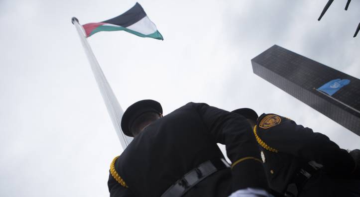 UN Palestinian Flag Raising Ceremony