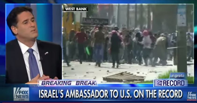 Ron Dermer Interviewed on Fox News Regarding Palestinian Terror