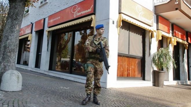 Milan security at Jewish site