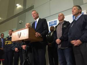New York Mayor Bill de Blasio