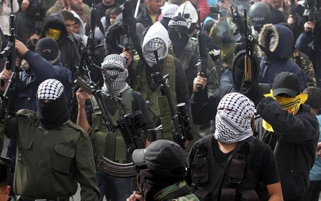 Palestinian terrorists.