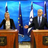 netanyahu and mogerini