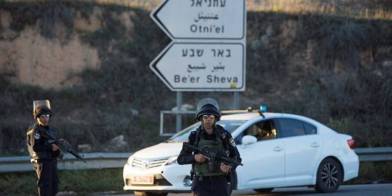 Scene of terror attack near Otniel