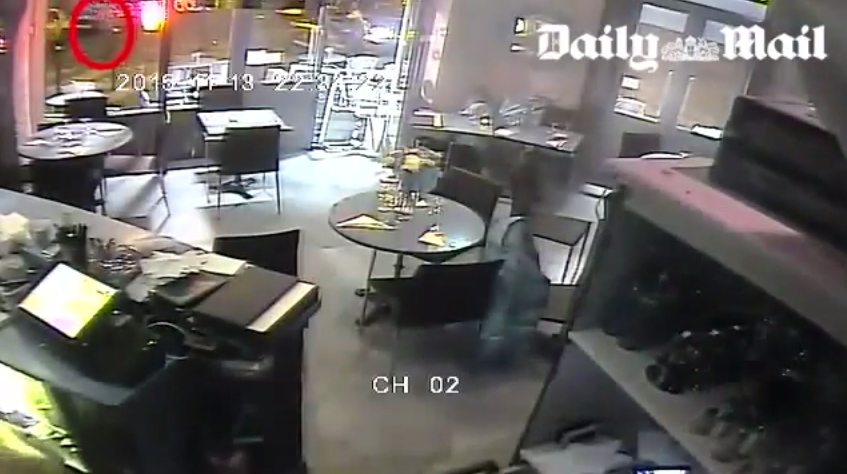 Footage Released of Paris Terror Attack in Cafe