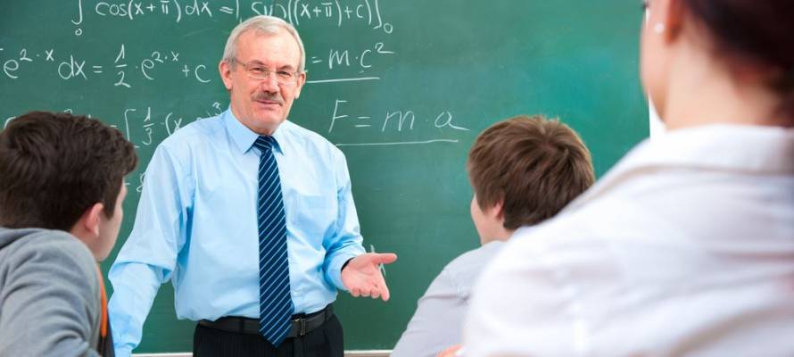Teacher in classroom