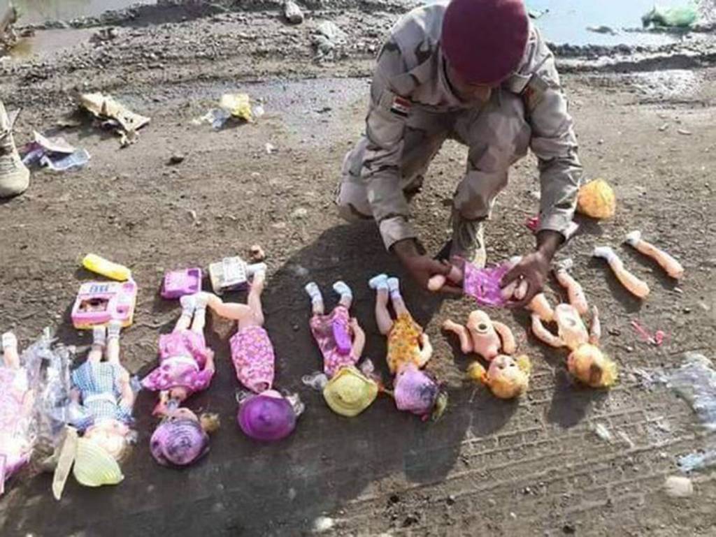 Dolls with explosives