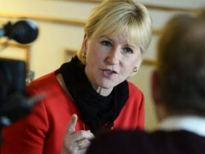 Swedish Foreign Minister Margot Wallstrom