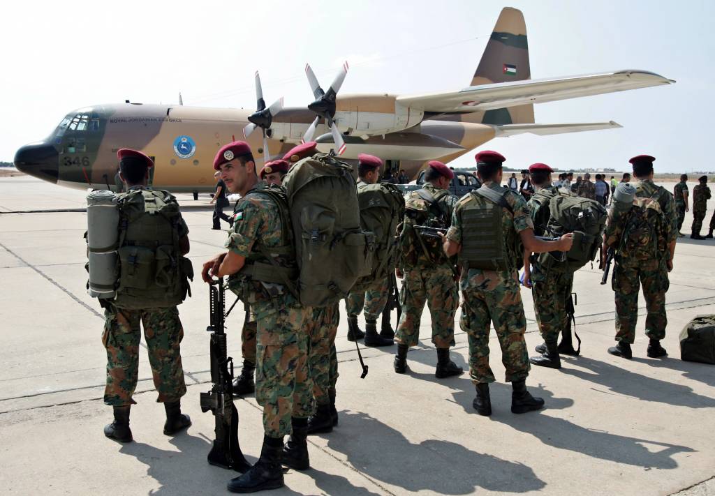 Jordanian soldiers