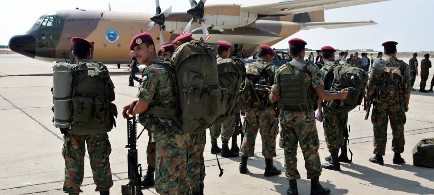 Jordanian soldiers