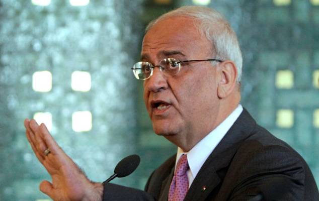 PLO executive Saeb Erekat