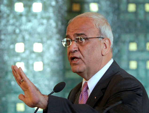 PLO executive Saeb Erekat