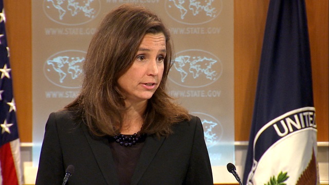 State Department spokeswoman Elizabeth Trudeau