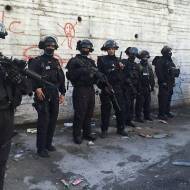 police before demolition