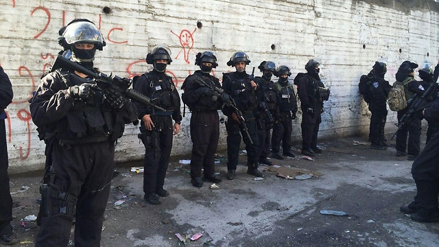police before demolition