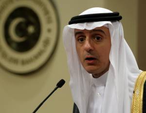 Saudi Arabia's Foreign Minister Adel al-Jubeir