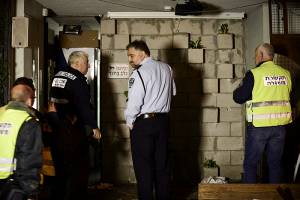 Israel Police at scene of Tel Aviv shooting