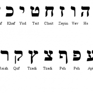 Hebrew alphabet
