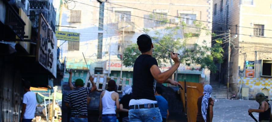 rock-throwing Palestinian terror