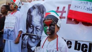 South africa anti-israel rally