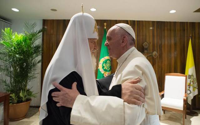 Pope Francis Patriarch Kirill