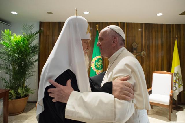 Pope Francis Patriarch Kirill