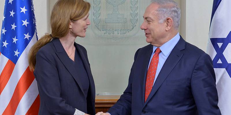 Samantha Power and netanyahu