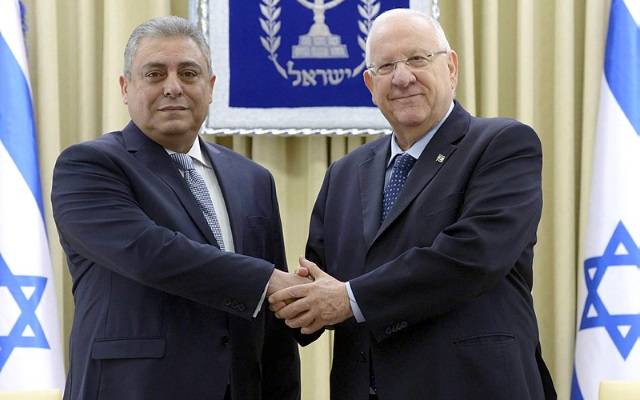 Rivlin Egyptian ambassador Hazem Khairat