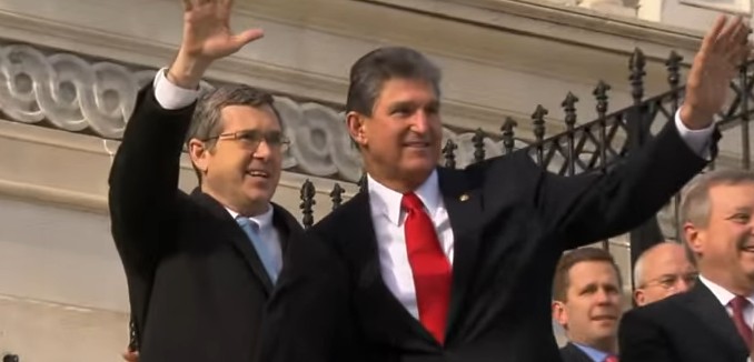 US Senators mark kirk and joe manchin