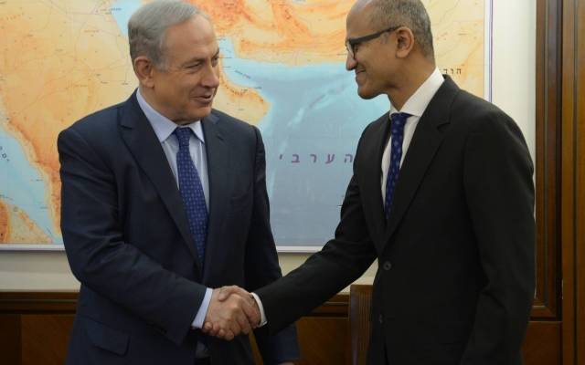 PM Netanyahu and Microsoft CEO Nadella