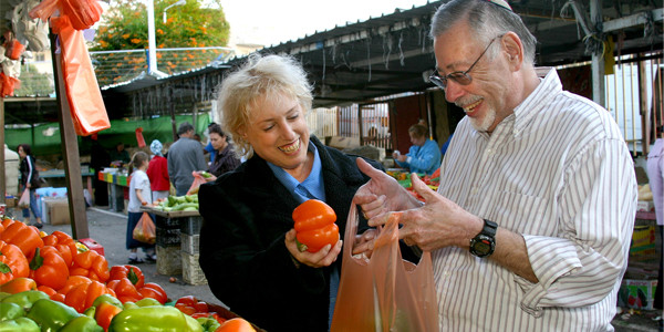 Shopping in the shuk
