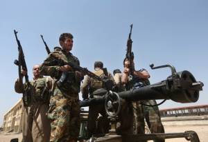 Kurdish Peshmerga fighters