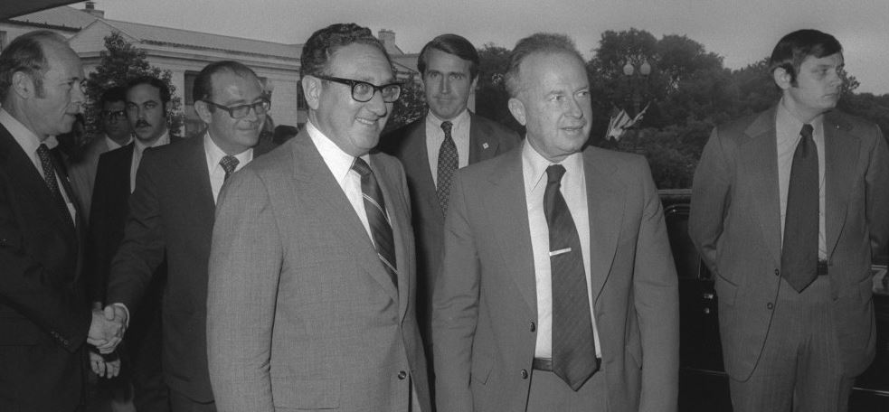Henry Kissinger and Yitzhak Rabin