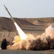 Iran's military launches a missile