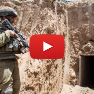 IDF forces expose a terror tunnel during Operation Protective Edge. (IDF)