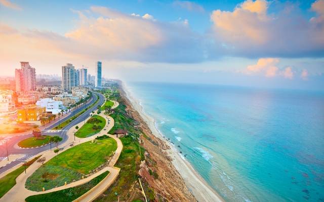 Israel coastline