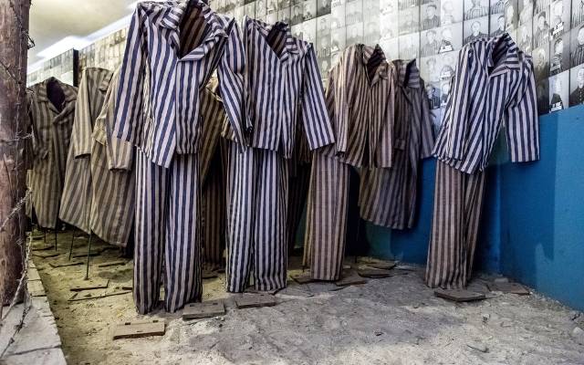 Holocaust exhibit in Auschwitz
