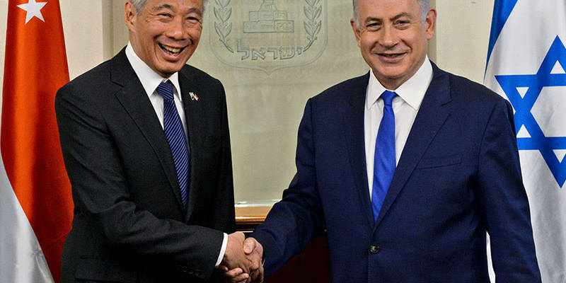 PM Netanyahu with Singapore PM Lee Hsien Loong in Jerusalem