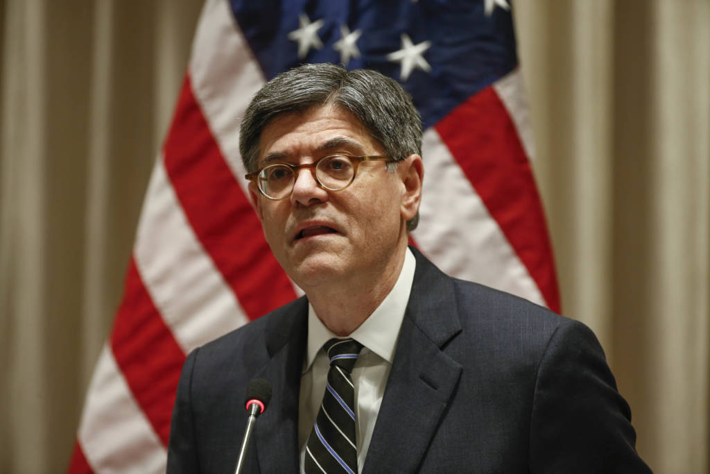 US Treasury Secretary Jacob Lew